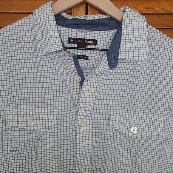 Michael Kors Mens Woven Shirt Size XL - Picture 5 of 9